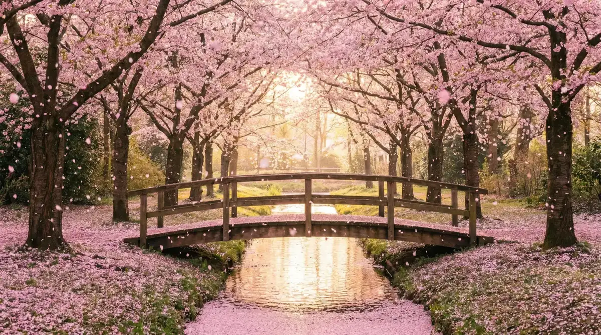樱花桥畔 - 麻豆视频在线看 唯美风景